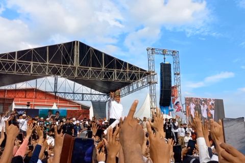 Gelar kampanye akbar, Anies tegaskan perubahan ekonomi di Sumsel