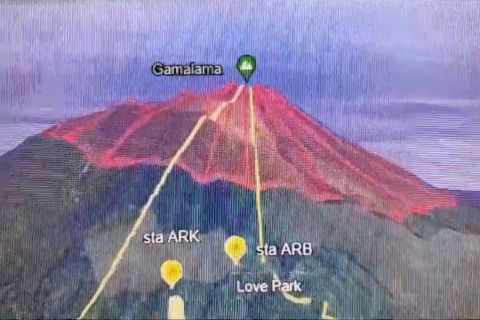Waspada level dua, warga di sekitar Gunung Api Gamalam diminta waspada