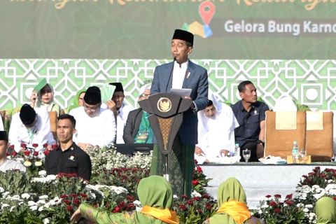 Jokowi singgung soal persatuan dan kerukunan di Harlah NU