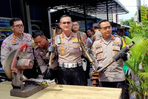 Polrestabes Semarang sita 331 knalpot brong jelang kampanye terbuka