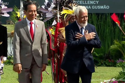 Presiden Jokowi dan PM Timor Leste Xanana bertemu, bicarakan empat hal