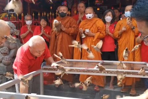 Sambut Imlek, umat Tridharma Kota Solo gelar ritual Pao Oen