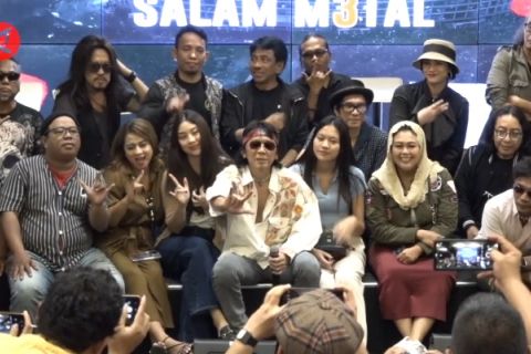 Jelang kampanye akbar Ganjar-Mahfud, Slank luncurkan ‘Salam M3tal’