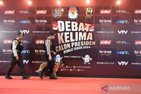 Polisi sterilisasi lokasi debat kelima capres-cawapres