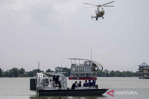 Simulasi pengaman Pemilu 2024 di Palembang