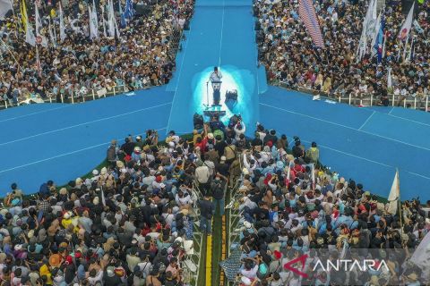 Prabowo minta relawan dan simpatisan memenangkan capres-cawapres nomor urut 2