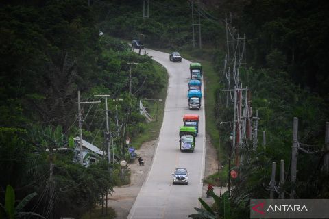 Logistik Pemilu 2024 untuk 116 TPS tiba di kawasan IKN