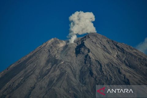 Gunung Semeru keluarkan material vulkanis dengan 19 kali gempa letusan