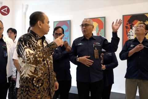 Menkominfo tinjau perkembangan pembangunan Gedung ANTARA Pasar Baru