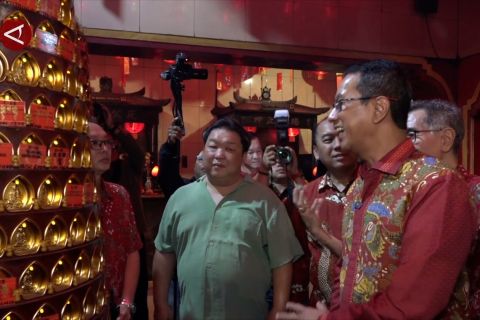 Pj Gubernur DKI kunjungi Vihara pada malam Tahun Baru Imlek