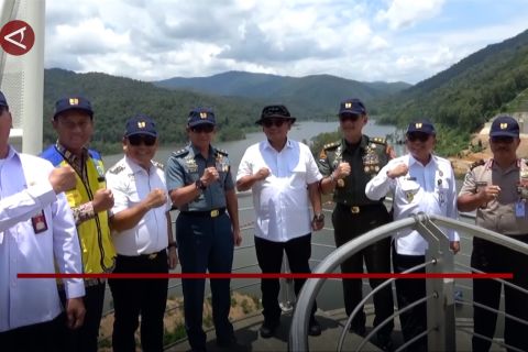 Jelang peresmian, Gubernur Sultra tinjau pembangunan Bendungan Ameroro