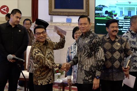 Moeldoko dan AHY tanggapi pertemuan perdana keduanya di Istana