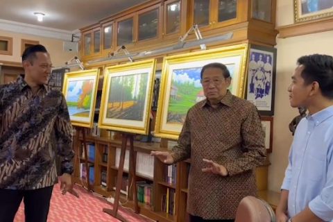 Gibran temui SBY dan AHY di Cikeas