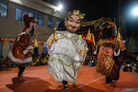 Perayaan ulang tahun Dewa Rejeki di Pecinan Semarang