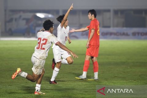 Timnas U20 Indonesia tahan imbang China