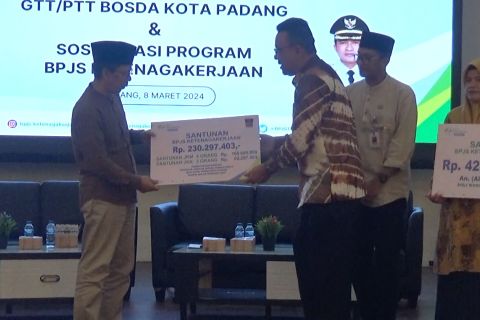 3.081 PTK non-ASN di Padang terdaftar BPJS Ketenagakerjaan