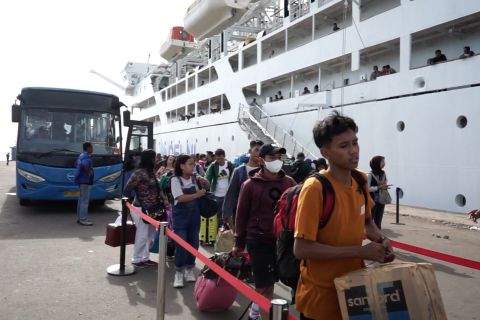 200 pemudik dari Batam ikuti program mudik gratis Kemenhub-Pelni