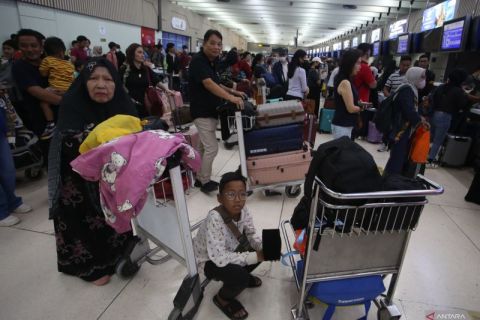 Bandara Soetta mulai dipadati pemudik