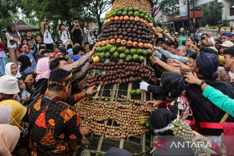 Kirab tumpeng agung keberkahan meriahkan HUT ke-49 TMII