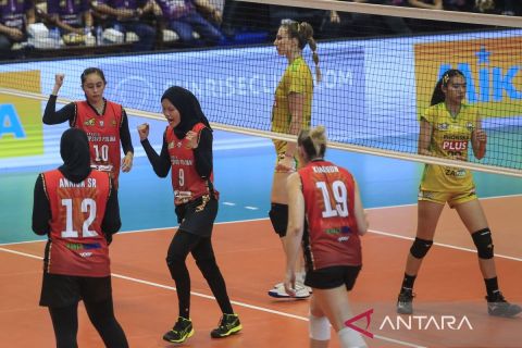 Jakarta Popsivo Polwan tekuk Gresik Petrokimia Pupuk Indonesia 3-1