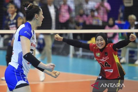 Proliga 2024 : Jakarta Pertamina Enduro kalahkan Grasik Petrokimia Pupuk Indonesia 3-0