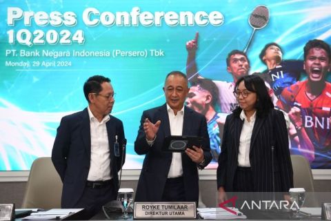 BNI catat laba Rp5,33 triliun pada kuartal I 2024