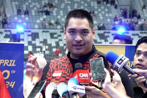 Bermain sengit, Menpora apresiasi laga Indonesia All Star & Red Sparks