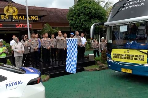 Polres Malang fasilitasi 180 warga balik mudik gratis