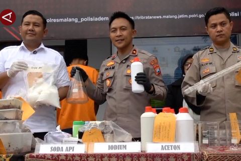 Pembuat sabu rumahan di Pasuruan dijerat pasal berlapis