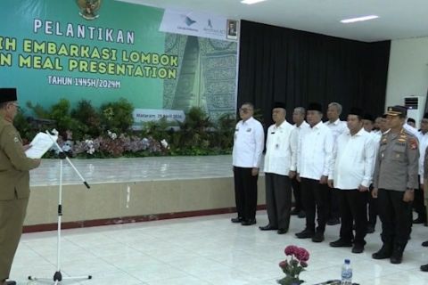 Lantik 90 petugas penyelenggara ibadah haji, ini pesan Pj Gubernur NTB