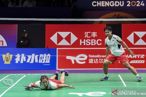 Tim Uber Indonesia jadi runner up grup C usai kalah 2-3 lawan Jepang