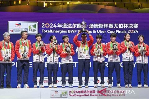 China boyong Piala Uber 2024