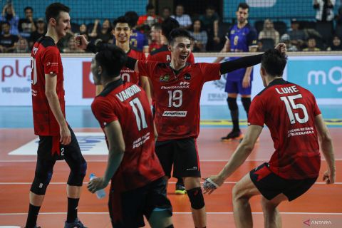 Proliga 2024 : Jakarta Pertamina Pertamax kalahkan Kudus Sukun Badak 3-0