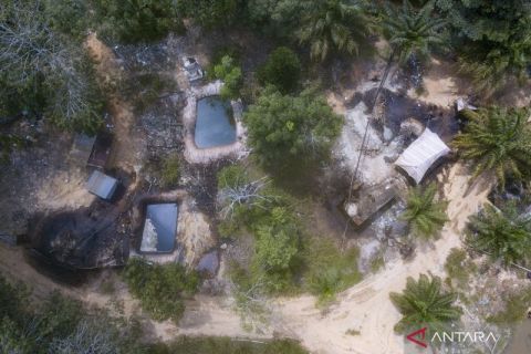 Inilah penampakan tambang minyak ilegal di Batanghari