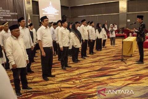 Pelantikan Panitia Pemilihan Kecamatan Kota Palu