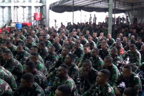 450 personel Yonif 756 latihan pratugas operasi di Pusdiklatpassus