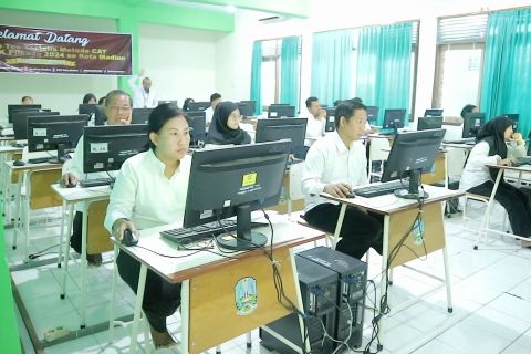 KPU Kota Madiun gelar tiga sesi tes CAT PPK