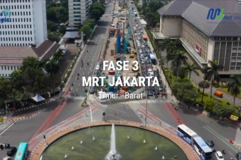 Konstruksi MRT Jakarta jalur timur-barat dimulai Agustus