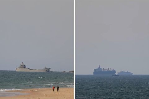 Dermaga yang dibangun AS di Gaza mulai terima bantuan