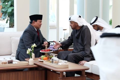 Prabowo temui Presiden MBZ di Abu Dhabi bahas pertahanan
