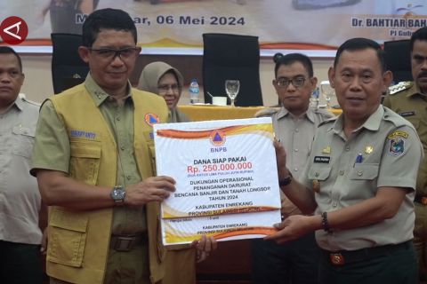 BNPB kucurkan dana Rp2,5 miliar untuk penanganan bencana di Sulsel