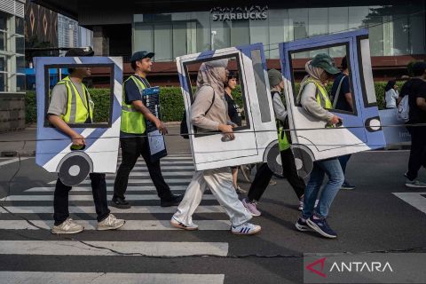 Aktivis dan mahasiswa kampanyekan Indonesia bebas emisi 2050