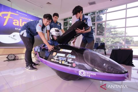 Antasena Falcon siap melesat pada ajang Shell Eco-marathon di sirkuit Mandalika