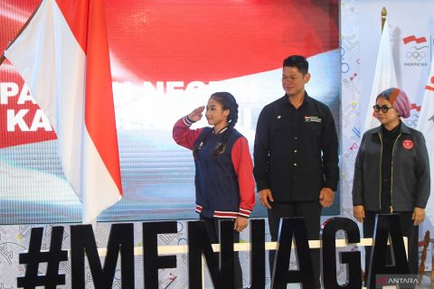 KOI lepas pesenam Rifda Irfanaluthfi ke Eropa jelang Olimpiade Paris 2024