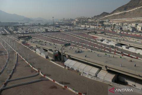 Begini suasana sepinya kawasan Mina di Makkah