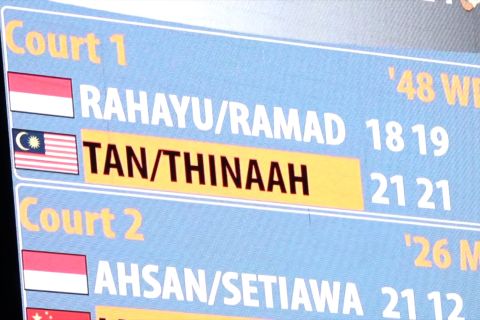 Apri/Fadia kalah 'straight games' di babak 16 besar Indonesia Open