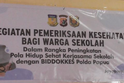 Polda Papua cek kesehatan guru dan penyandang disabilitas di Jayapura