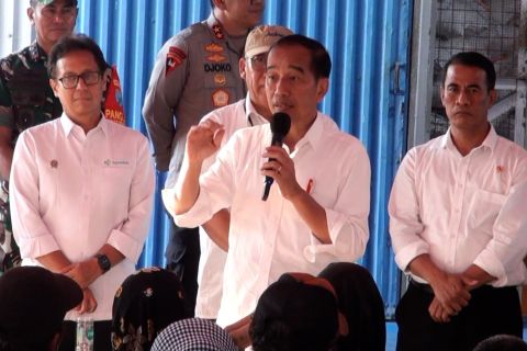 Cek stok beras, Presiden ajak masyarakat jangan khawatir