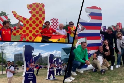 Puluhan beruang bernuansa Euro 2024 di Berlin curi perhatian fan