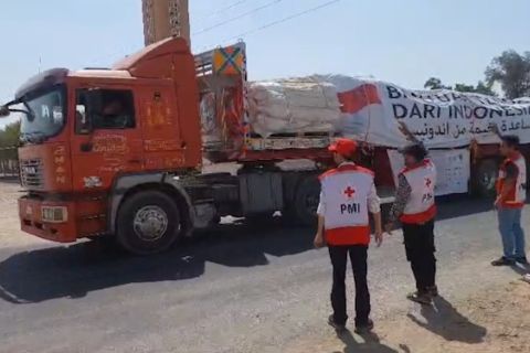 PMI kirimkan 500 unit tenda ke perbatasan Mesir dengan Gaza